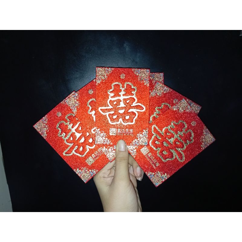 

ANGPAO WEDDING PENDEK/ ANGPAO SANGJIT/ HONGBAO SHUANGXI UKURAN PENDEK