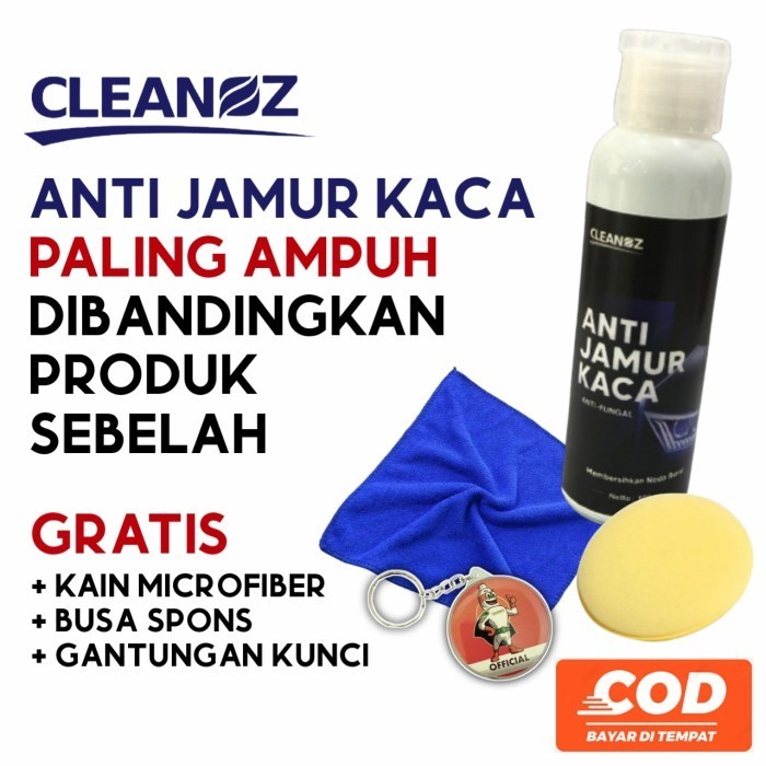 Cleanoz Anti Jamur Pembersih Kaca Penghilang Kerak Kaca Dan Body Mobil Dan Motor