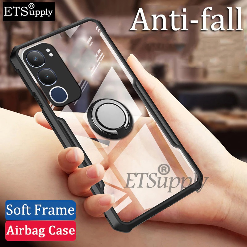 OMAH - SILIKON VIVO V50 / Y19S / Y29 5G SOFT CASE CLEAR BENING XUNDD FREE RING CASING HP