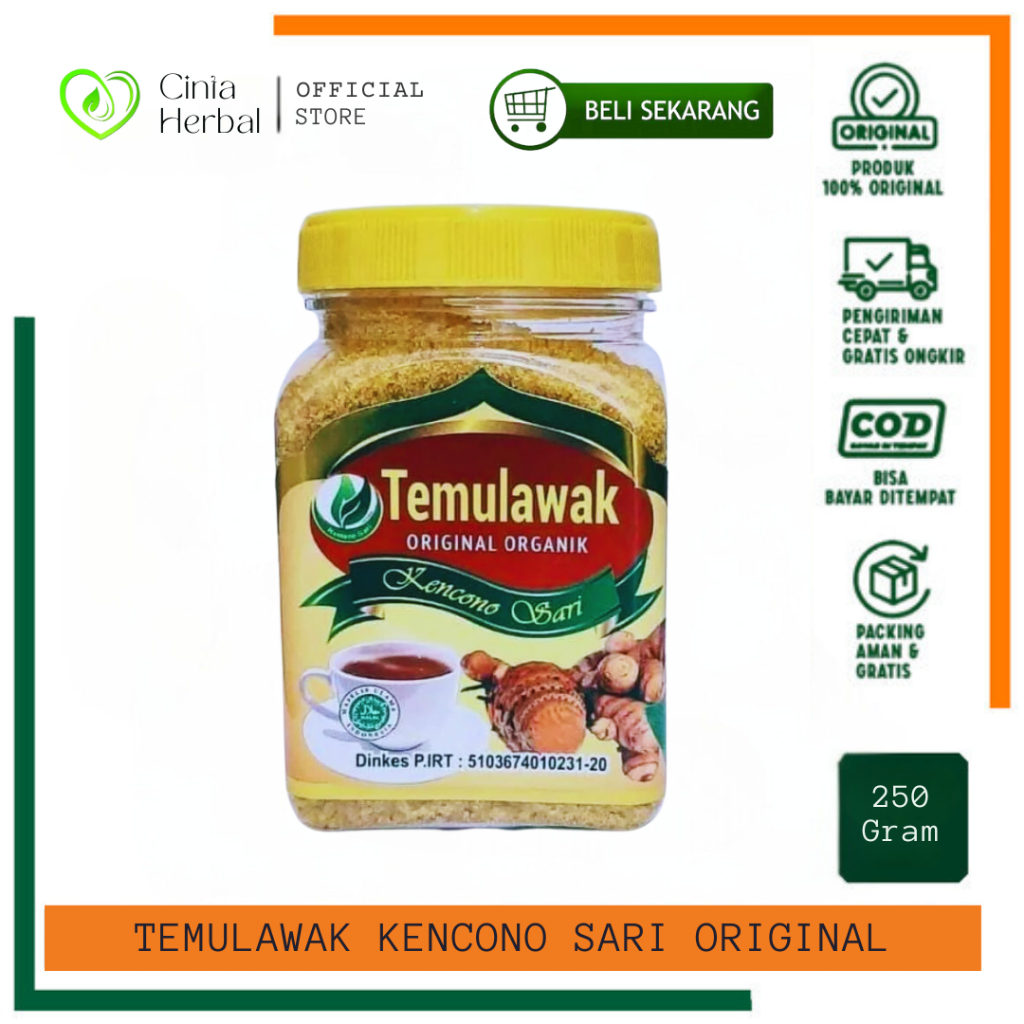 

Temulawak Original Organik Kencono Sari 250 gr ORIGINAL