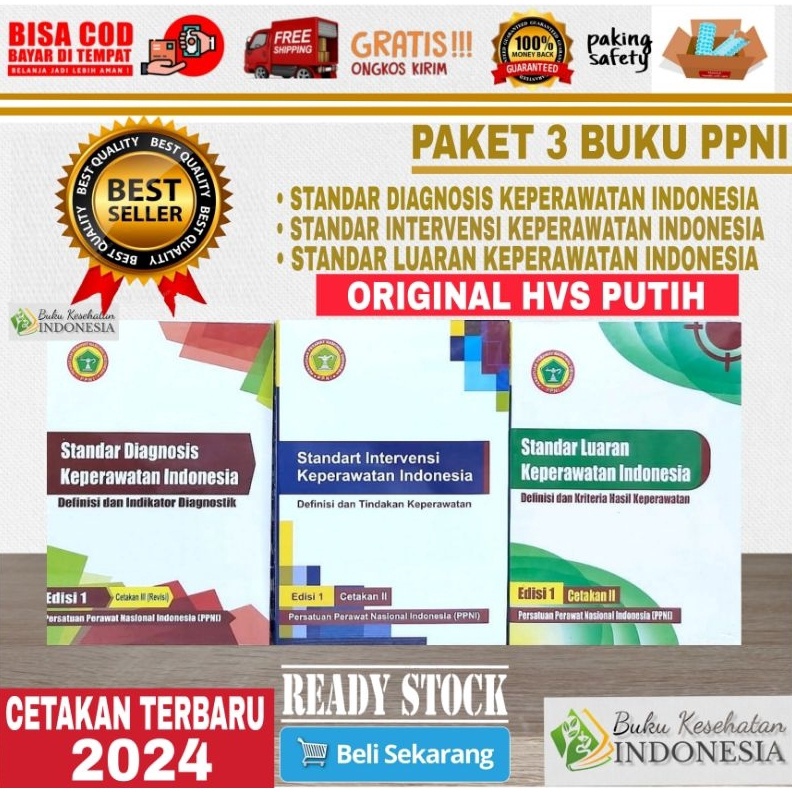 KODE T34W PAKET 3 BUKU ASKEP SDKI SIKI SLKI EDISI CETAKAN KERTAS PUTIH PAKET 3 BUKU PPNI KEPERAWATAN