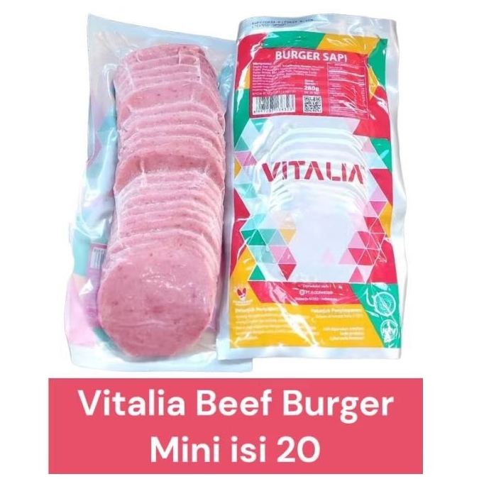 

vitalia beef burger mini isi 20 pcs