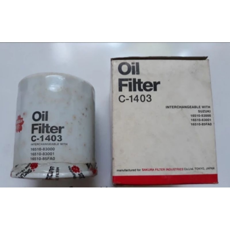 Filter oli Sakura C 1403 C1403 Katana SJ410 Vitara Sidekick Escudo lama