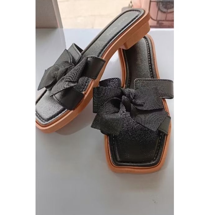 (Cod) Royal wang slop pita/sandal teplek/sendal flat jelly wanita