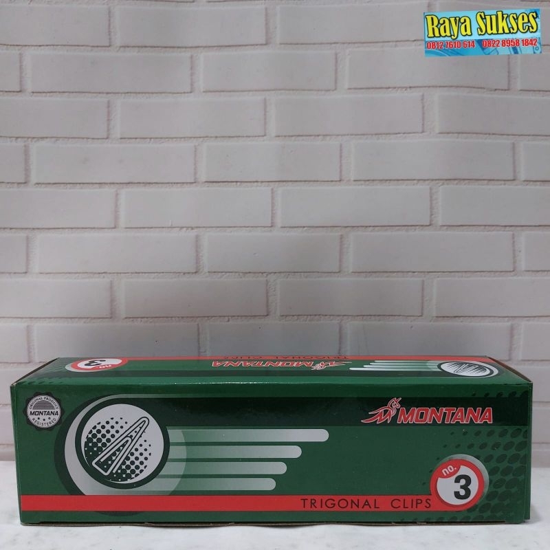 

Trigonal Clips Montana No:3/ Paper Clips No 3/Penjepit kertas