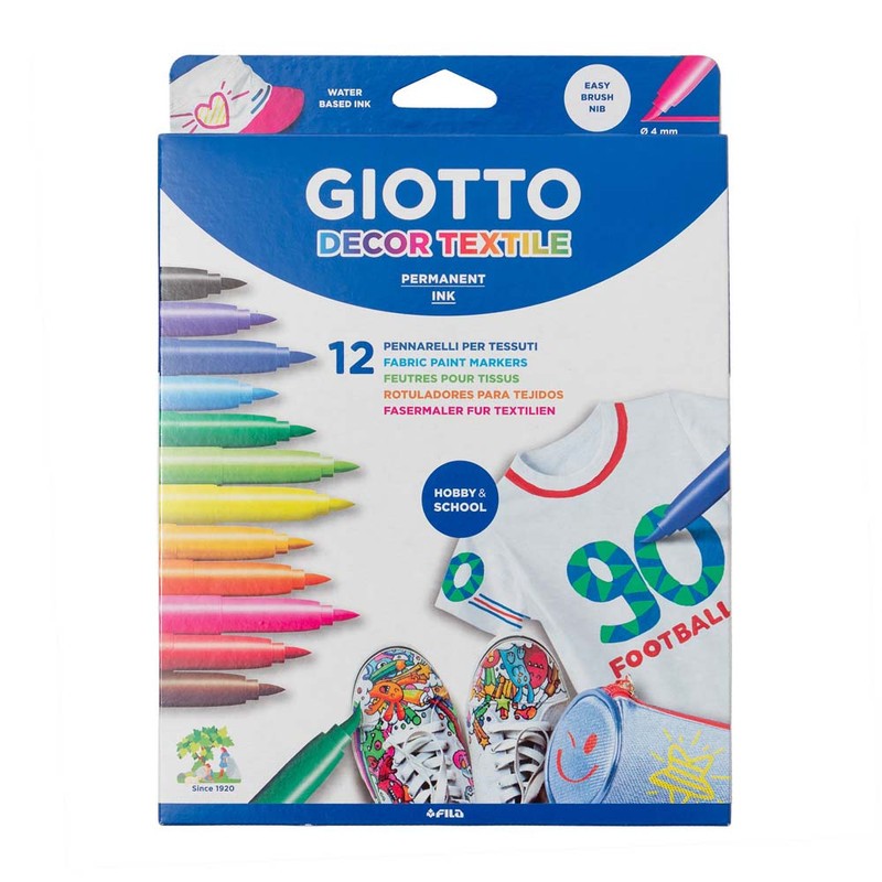 

Giotto Decor Textile Hangable Box 12 Colours