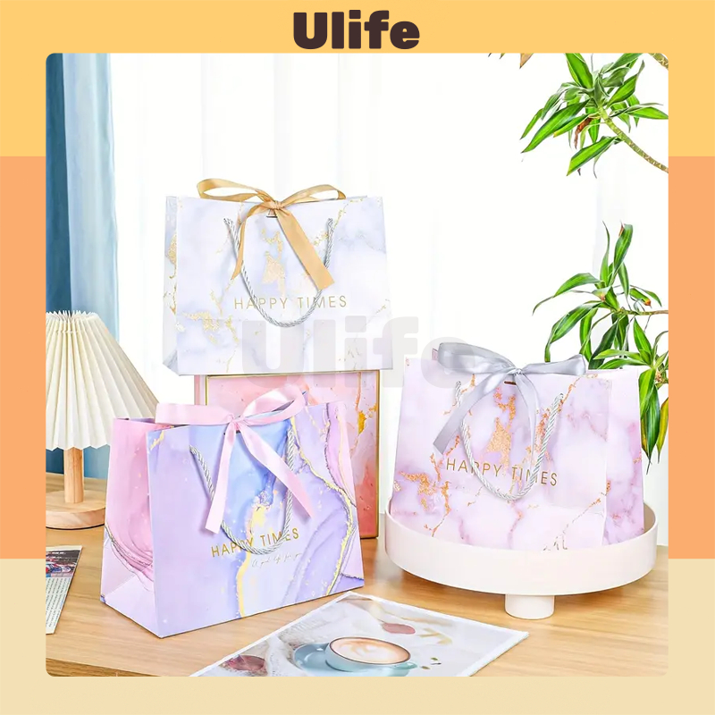 

Paperbag Marble Dengan Pita Premium Paperbag Motif Marble Paperbag Tas Hadiah Tas / Kado Wedding / Mewah Premium Quality