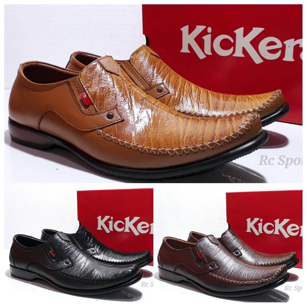 sepatu kantor kulit pantofel sepatu kulit kantoran pria 605 kickers