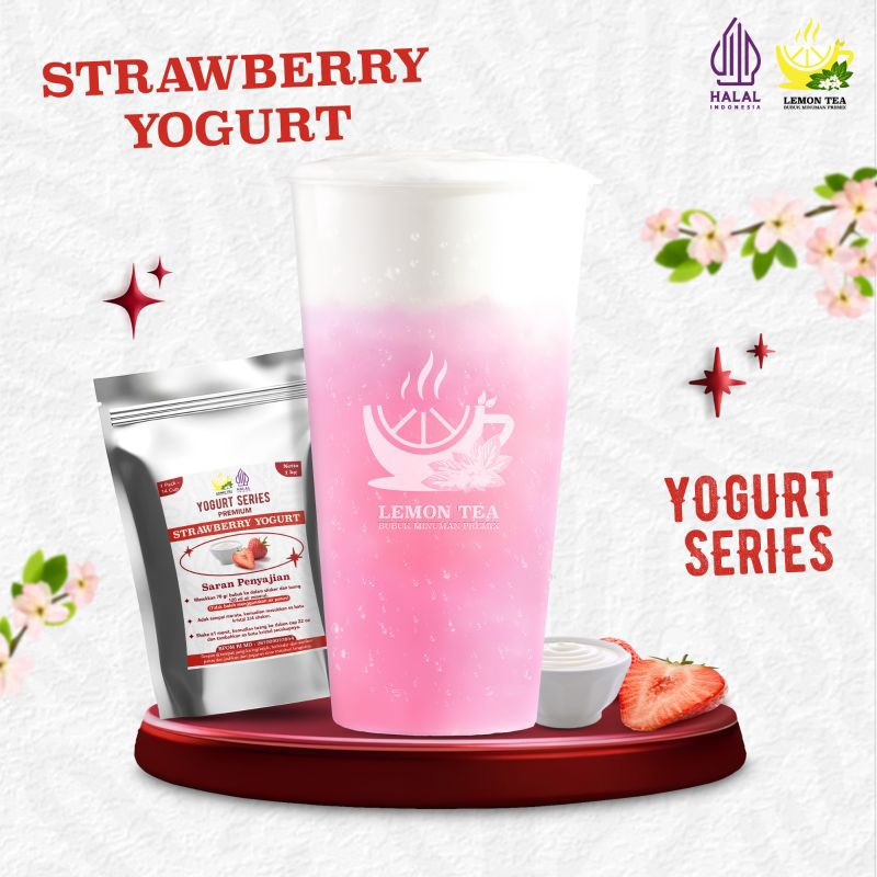 

strawberry yogurt 1kg/bubuk minuman premium