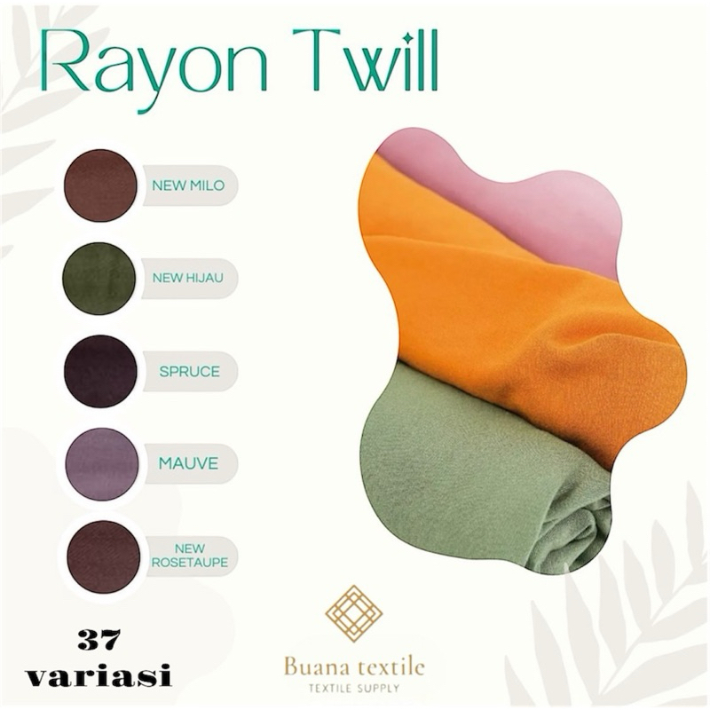 KAIN RAYON TWILL POLOS PREMIUM | KAIN KATUN RAYON TWILL POLOS | KAIN KATUN RAYON TWILL POLOS METERAN