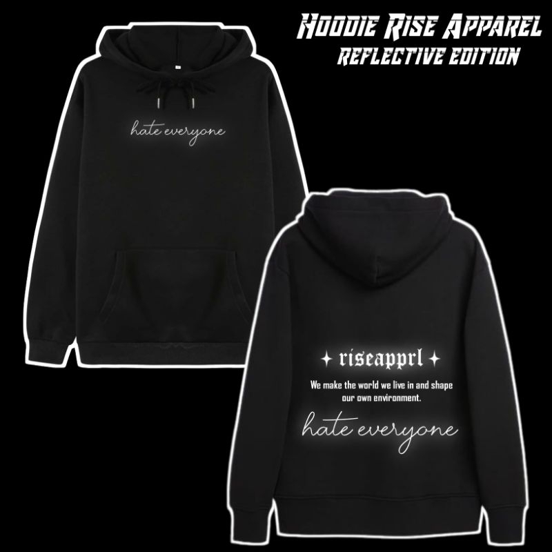 Hoodie Reflective Rise Apparel Vol. 2 | Hoodie Reflective | Hoodie Menyala | Hoodie Distro