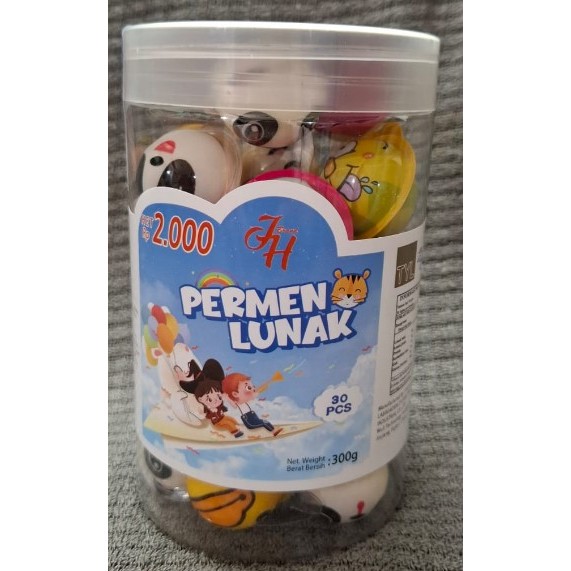 

TYL Permen Lunak Gummy Candy Aneka Rasa Toples isi 30 biji