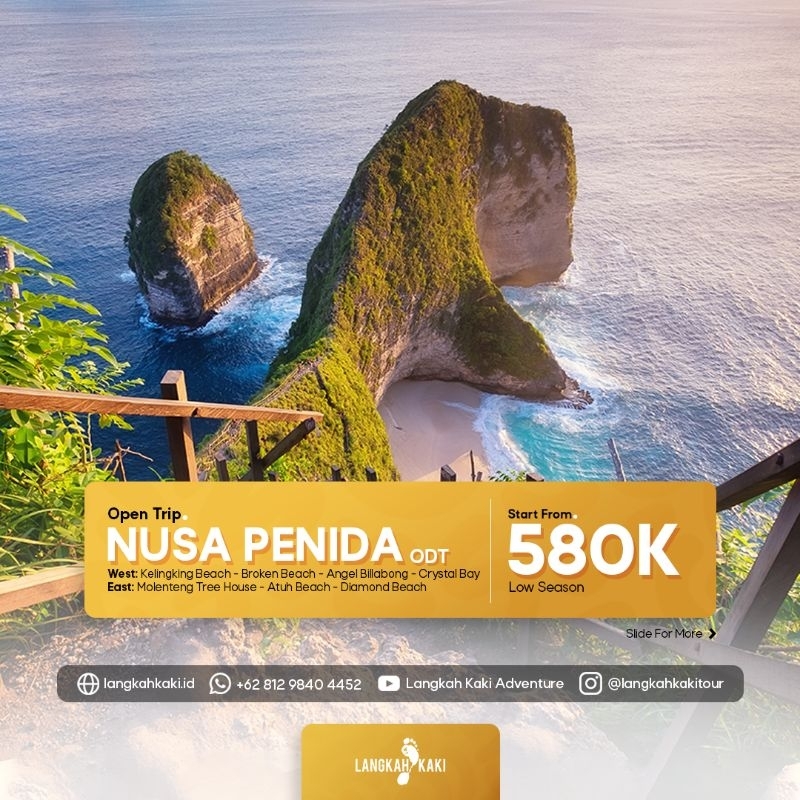 PAKET WISATA NUSA PENIDA HALF DAY TOUR BY LANGKAH KAKI | LIBURAN BALI TOUR BALI ONE DAY TRIP