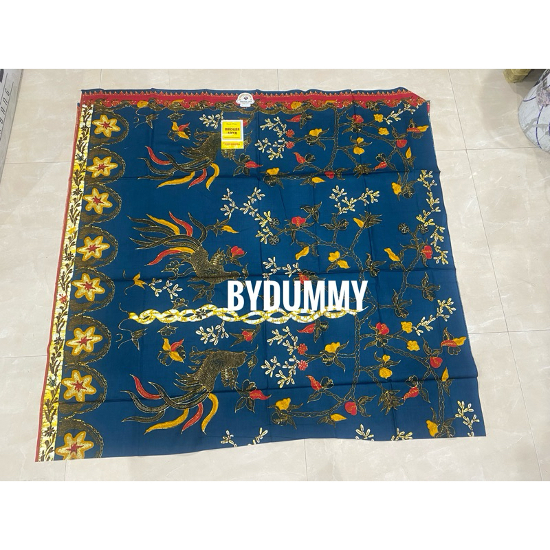 Kain panjang jarik batik pekalongan unggul jaya halus lembut warna tosca motif madura jaya burung no