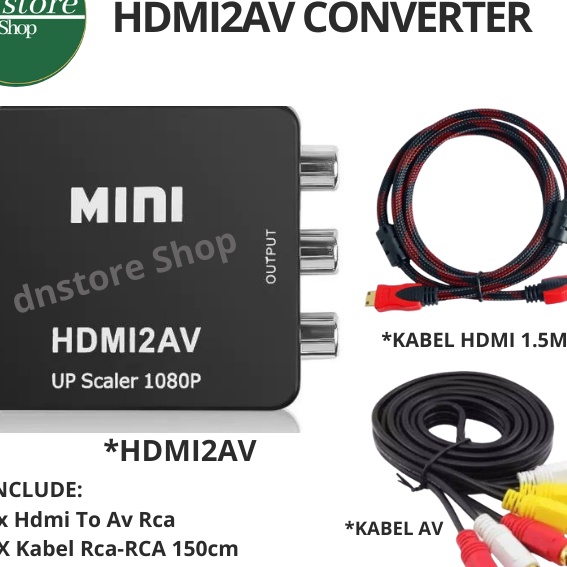 Spesial HDMI TO AVRCA  KABEL HDMI 15M  KABEL RCA 3 RCA  3 RCA 15M  LAPTOP KE TV TABUNG