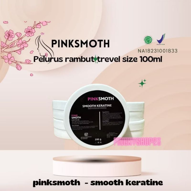 PINKSMOTH - Keratin pelurus rambut tanpa catok