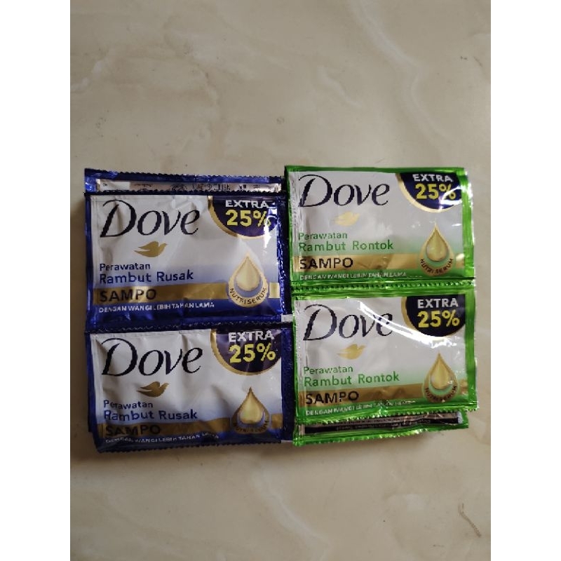 Dove shampo sachet