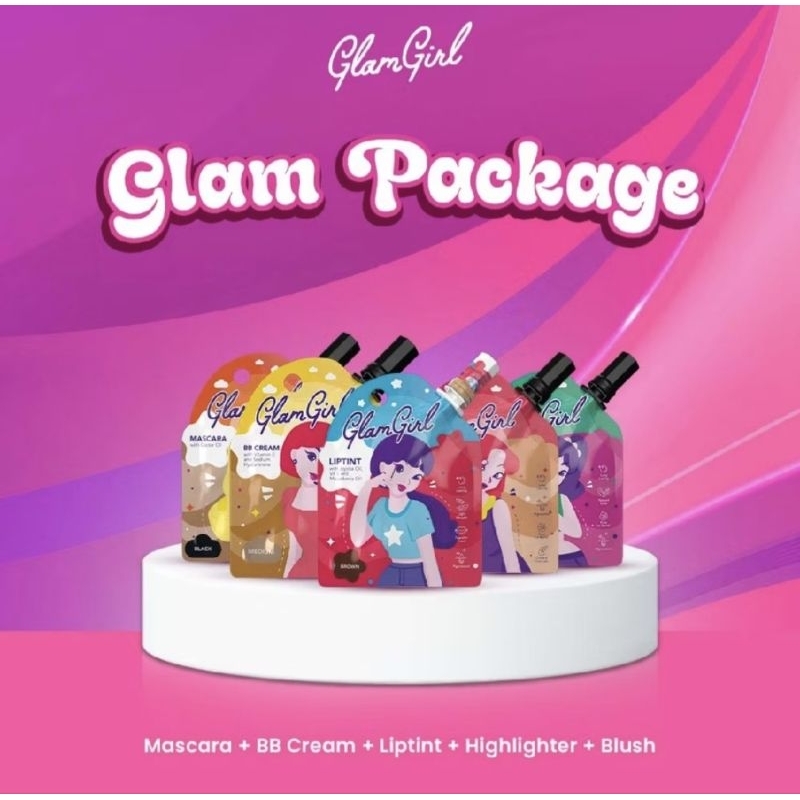 MAKEUP SACHET GLAMGIRL SEPAKET