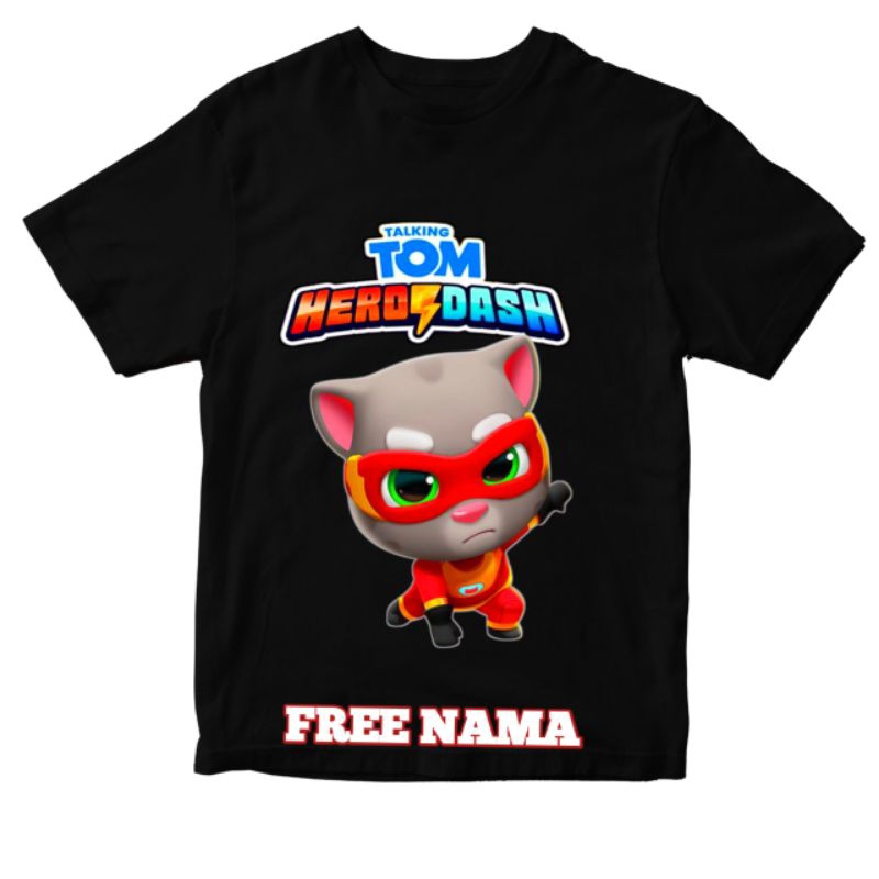 BAJU ANAK TALKING TOM HEROES TALKING TOM  ATASAN ANAK BAHAN PREMIUM KATUN COMBED 30S