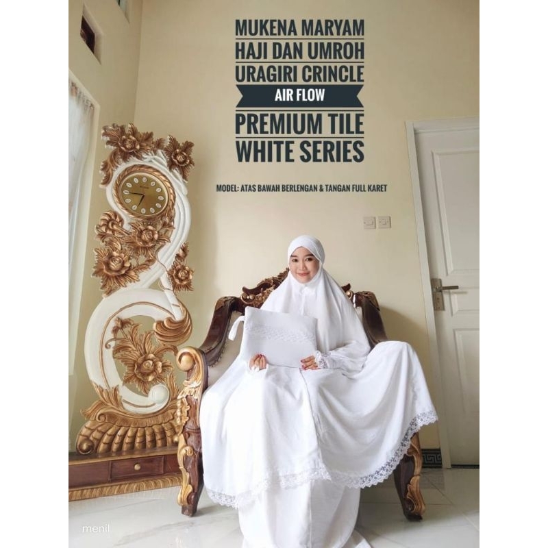 mukena maryam setelan berlengan