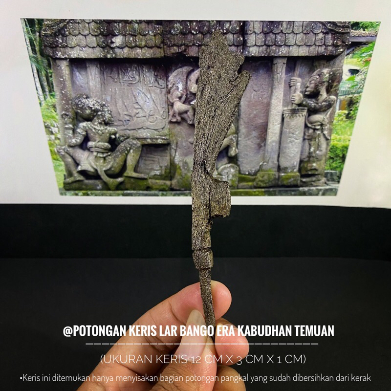 Potongan Keris Lar Bango Temuan T9 atau Keris Lar Bangau atau Pedang Lar Bangau Temuan atau Keris Ti