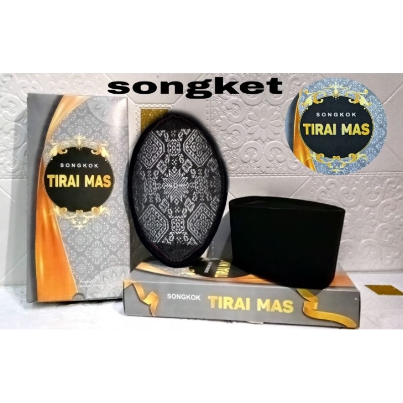 peci songkok kain songket terbaru murah