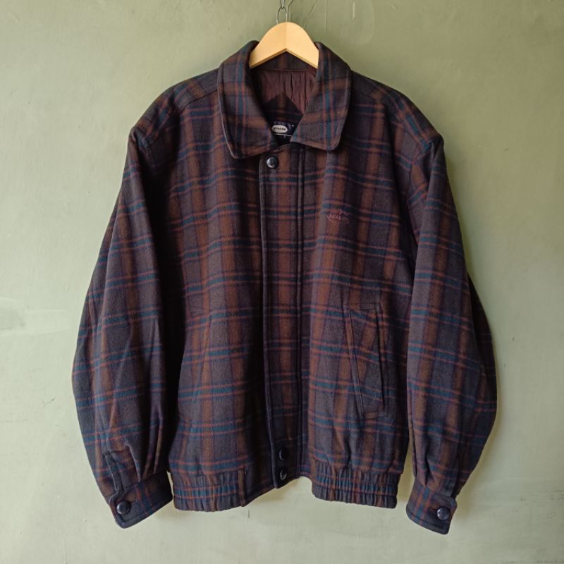 JAKET CASUAL WOOL DARK TARTAN APACHE