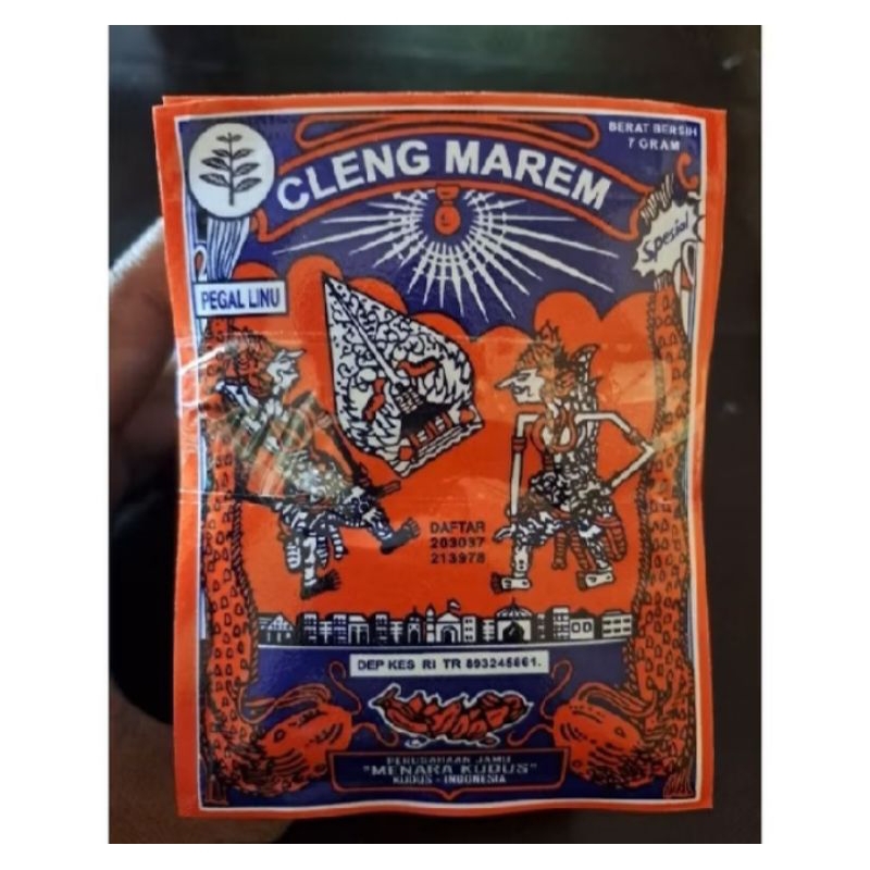 Jamu Cleng Marem Cap wayang Original isi 25 sascet