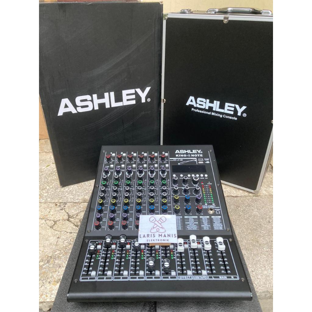 Mixer Audio Ashley King6 Note King-6 Note King 6 Note Original 6 Channel Efek Alesis plus Hardcase
