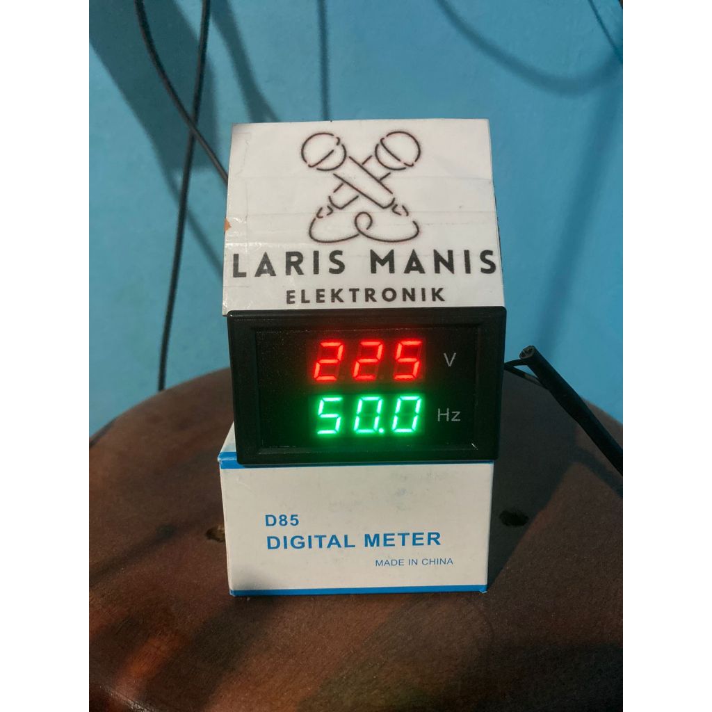 AC Panel Meter Volt Hz Alat Ukur Voltage 220 Volt Frequency Hz Langsung Listrik PLN 220V Pengukur Te