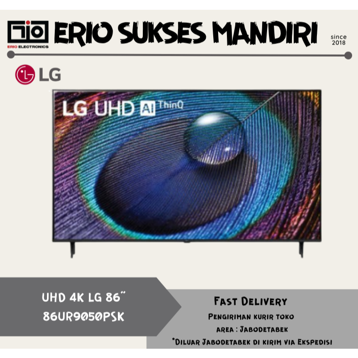 LG TV 86UR9050PSK UHD REAL 4K A5 GEN6 SMART TV 86'INCH LG 86UR9050