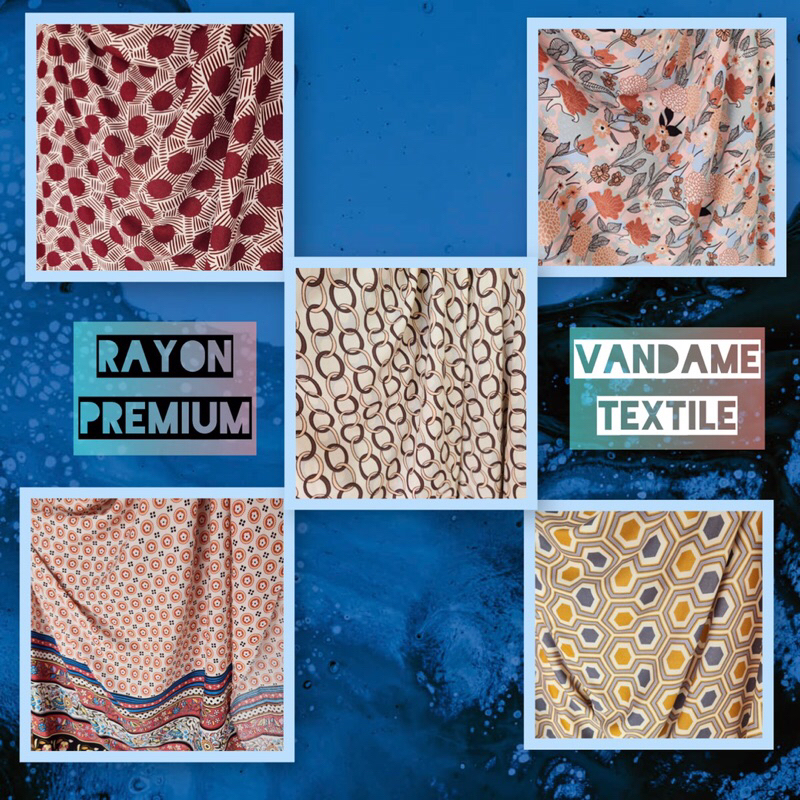 Kain Katun Rayon Motif | Katun Rayon Motif Meteran | Katun Rayon Motif Pinggir | Katun Rayon Motif B
