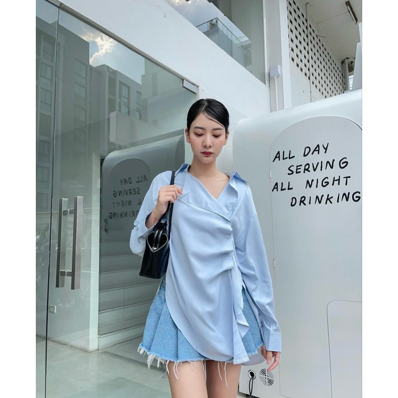 KEMEJA WANWAN 2268-1 READY STOCK | WANWAN CLOTHING BANGKOK