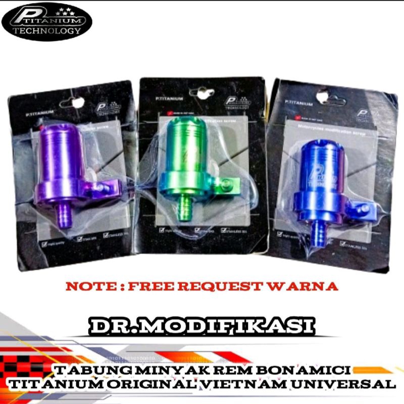 Tabung Minyak Rem Bonamici Titanium Universal