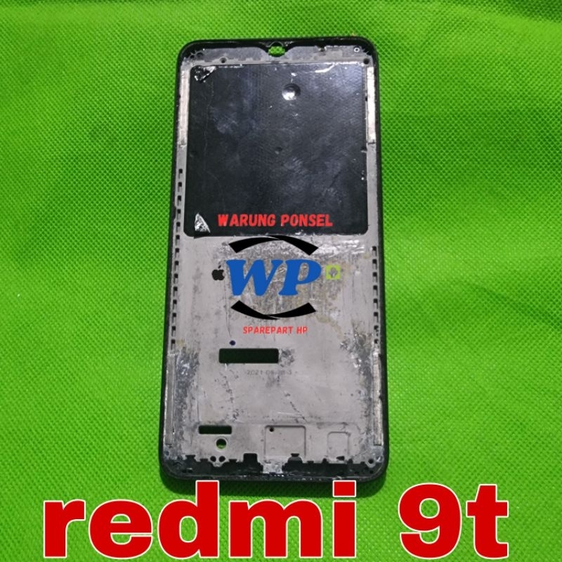FRAME LCD DUDUKAN LCD BEZZEL REDMI 9T ORI COPOTAN NORMAL