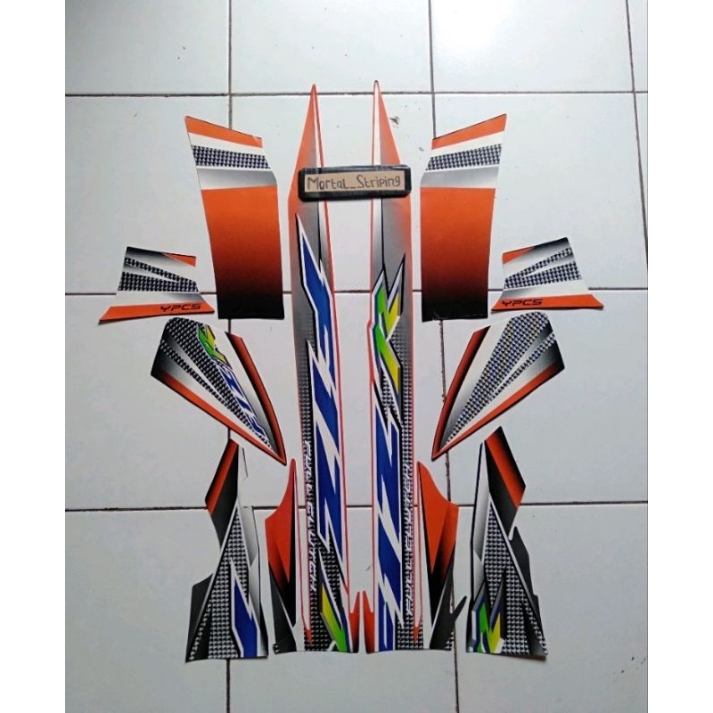 Striping stiker motor fiz r 2005 standar lis les bodi fiz r tahun 2005 striping fiz r 2005 berkualit