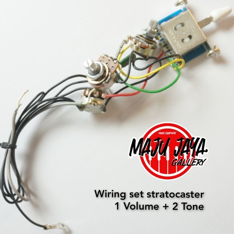 Buruan Dapatkan wiring set kit gitar elektrik model stratocaster eks squier