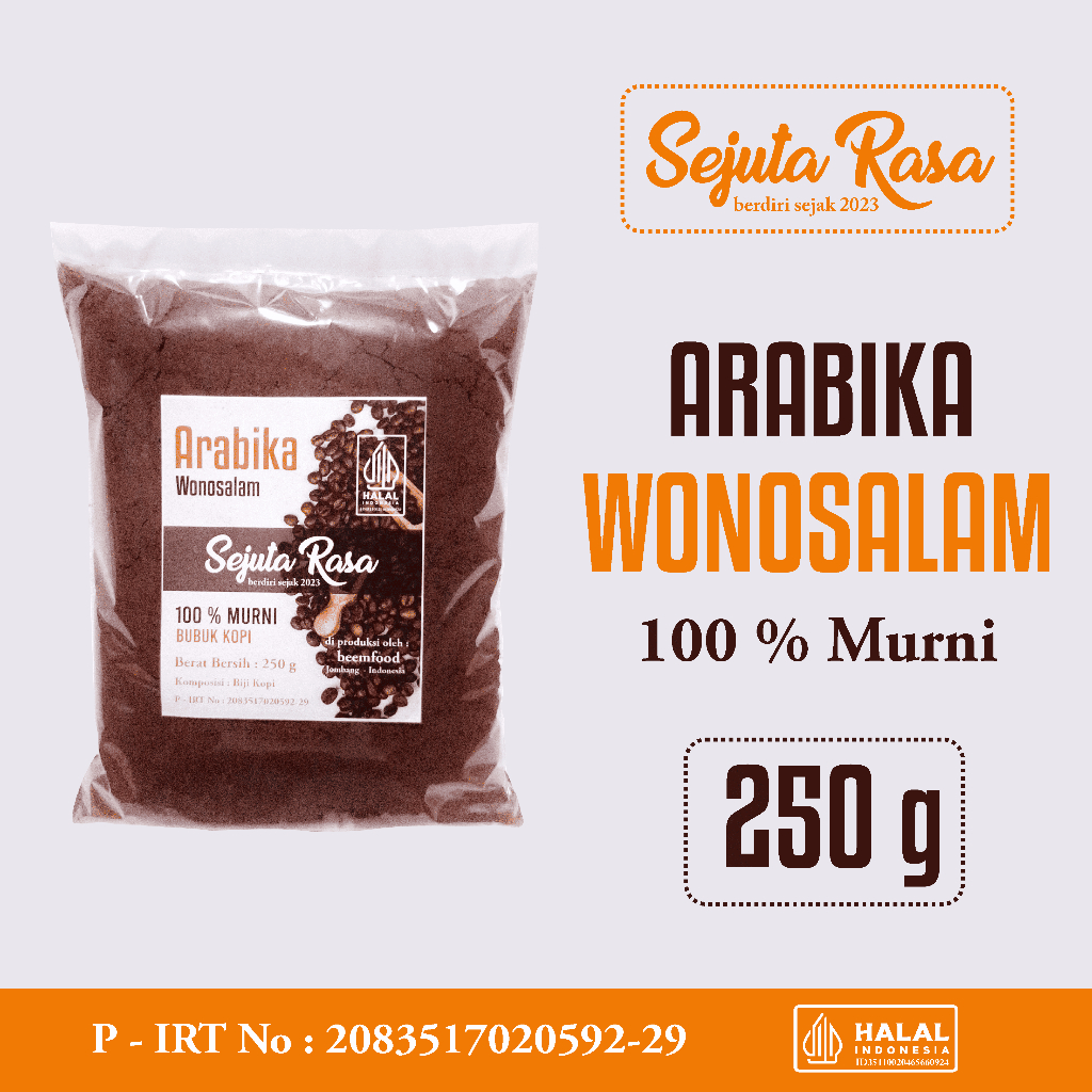 

Bubuk Kopi Arabika Wonosalam 250g Sejuta Rasa