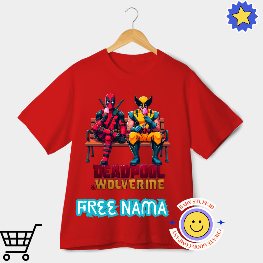 Konveksi Kaos Anak Kualitas Premium Karakter Deadpool