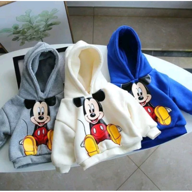 SWEATER ANAK MOTIF MIKI MOUSE / SWEATER ANAK HOODIE