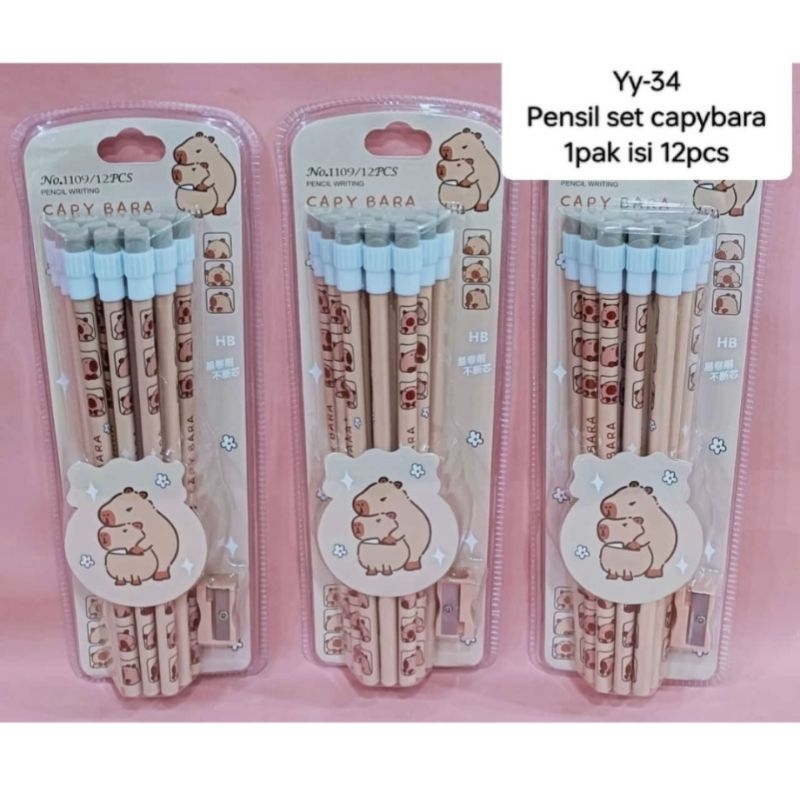 

SyafanaAcc pensil capybara 12pcs