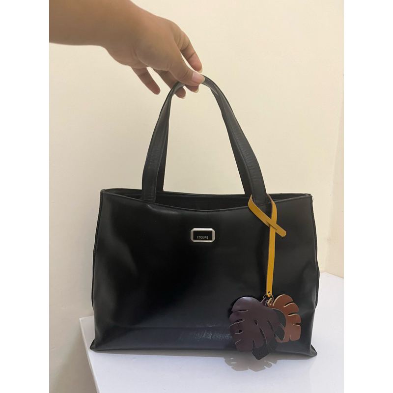 tas esquire kulit asli second