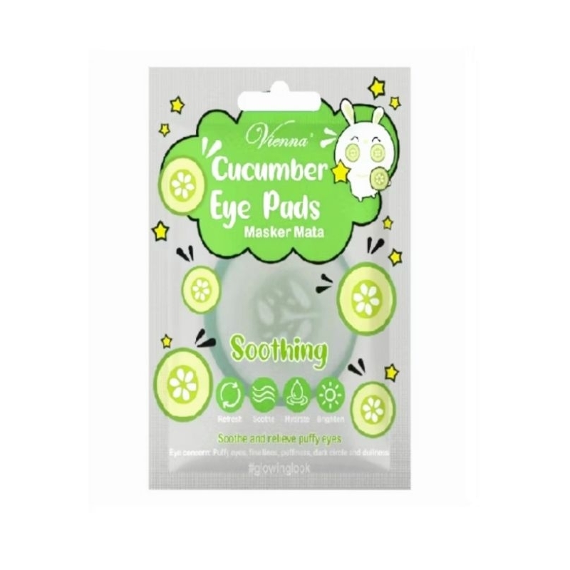 VIENNA CUCUMBER EYE PADS | MASKER MATA ORI BPOM AMAN