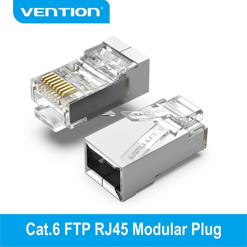 [JaVis] KONEKTOR RJ45 CAT6 VENTION Cat.6 FTP RJ45 Modular