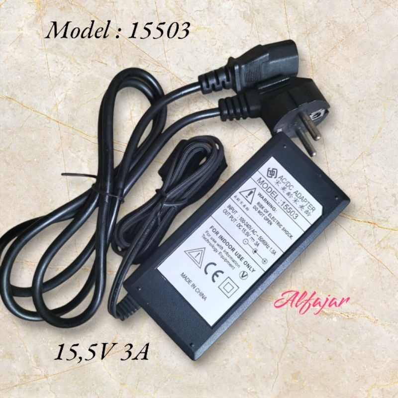 AC/DC Adapter 15.5V 3A Model : 15503