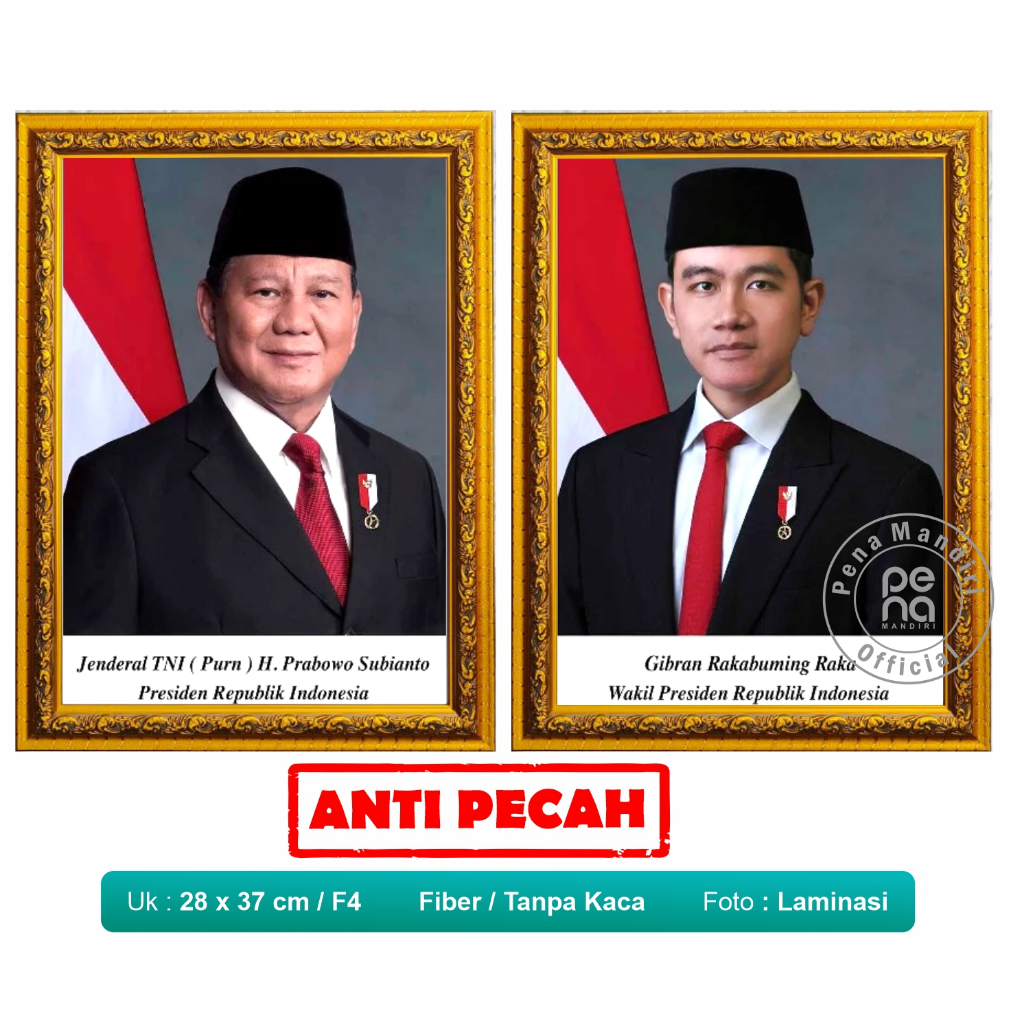 Pigura Presiden dan Wakil Presiden + Gambar