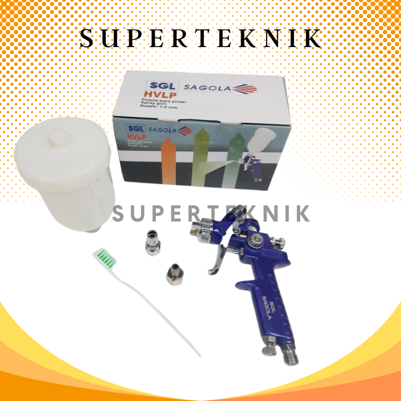 Spray Gun HVLP 1.0mm Sagola H 2000 / Alat Semprot Cat Low Pressure / Spray Gun Alat Semprotan Cat HV