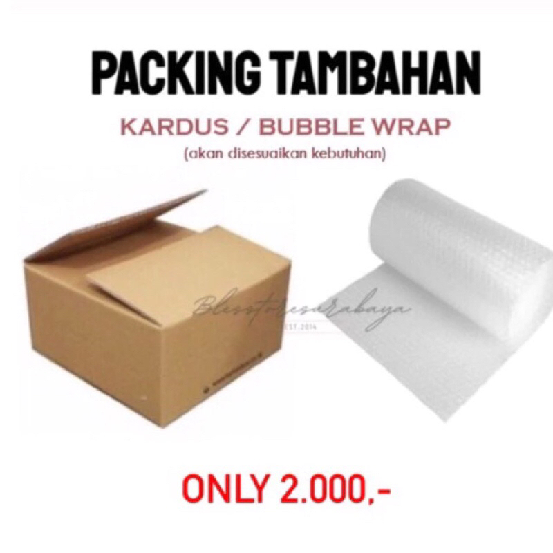 

[BS 028] Tambahan Extra Packing Bubble / Dus