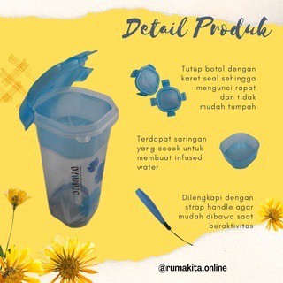 0372 / Botol Minum Kekinian Dynamic Botol Air Minum Plastik Isi 500ml