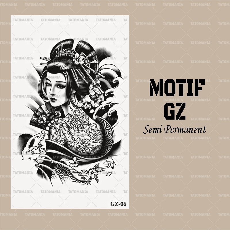 stiker tatto temporer semi permanen GZ 06 - tattooinkk